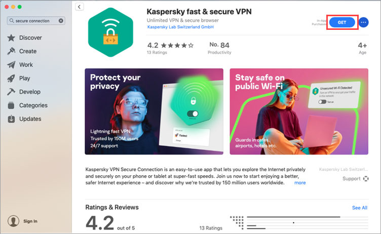 kaspersky secure connection download